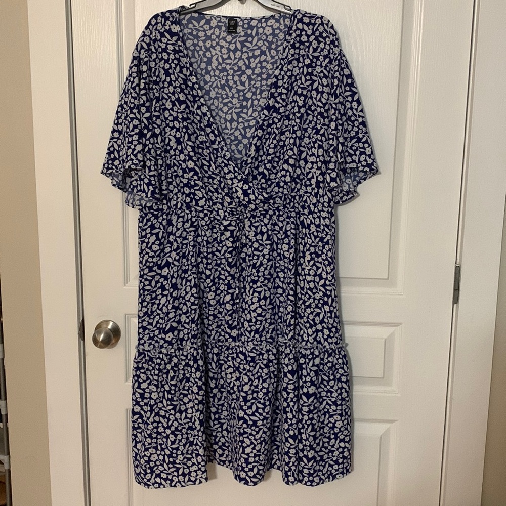 Never Worn Blue and White SHEIN Dress
